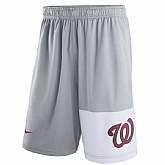 Men's Washington Nationals Nike Gray Dry Fly Shorts,baseball caps,new era cap wholesale,wholesale hats